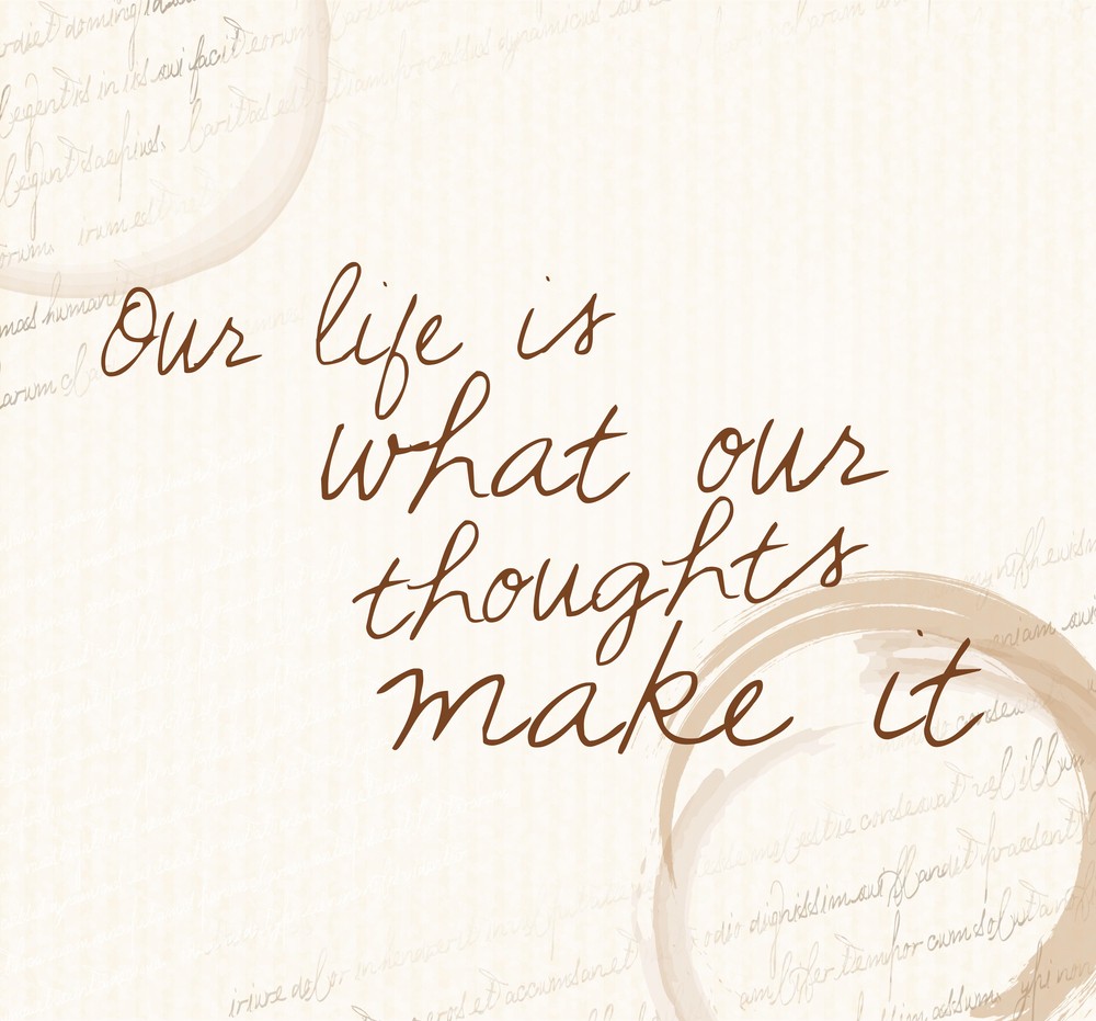A nossa vida é o que o nosso pensamento cria. Via: Wiktoria Pawlak | Shutterstock