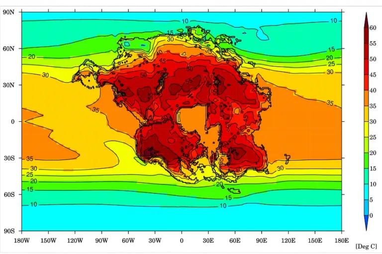 mapa de aquecimento da Terra; mapa de calor do planeta Terra; planeta Terra ficará inabitável