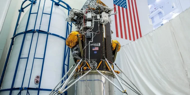 modulo lunar dos EUA; sonda da NASA e Spacex para pousar na lua 2024