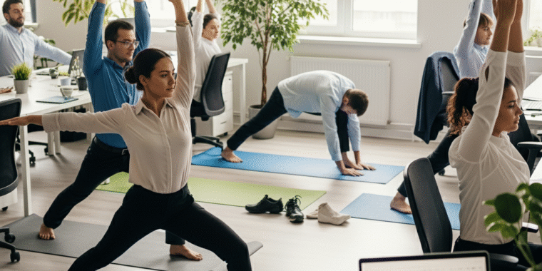 estudo analisa yoga no trabalho contra estresse e burnout